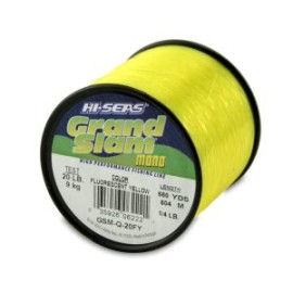 Hilo monof. HI-SEASE Grand Slam 20lb-0.45mm Fluorescent Yellow 660yd