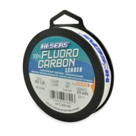 LIDER HI-SEASE 100% Fluorocarbon 80 lb-0.90 mm Clear, 25 yd (23 m)